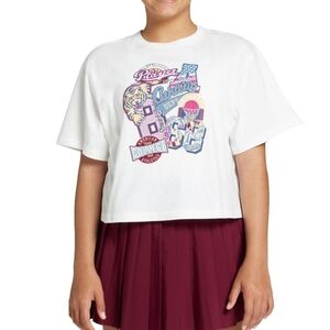 DSG Dicks Sporting Goods Pure White Varsity Graphic  T-Shirt Small (8-9)